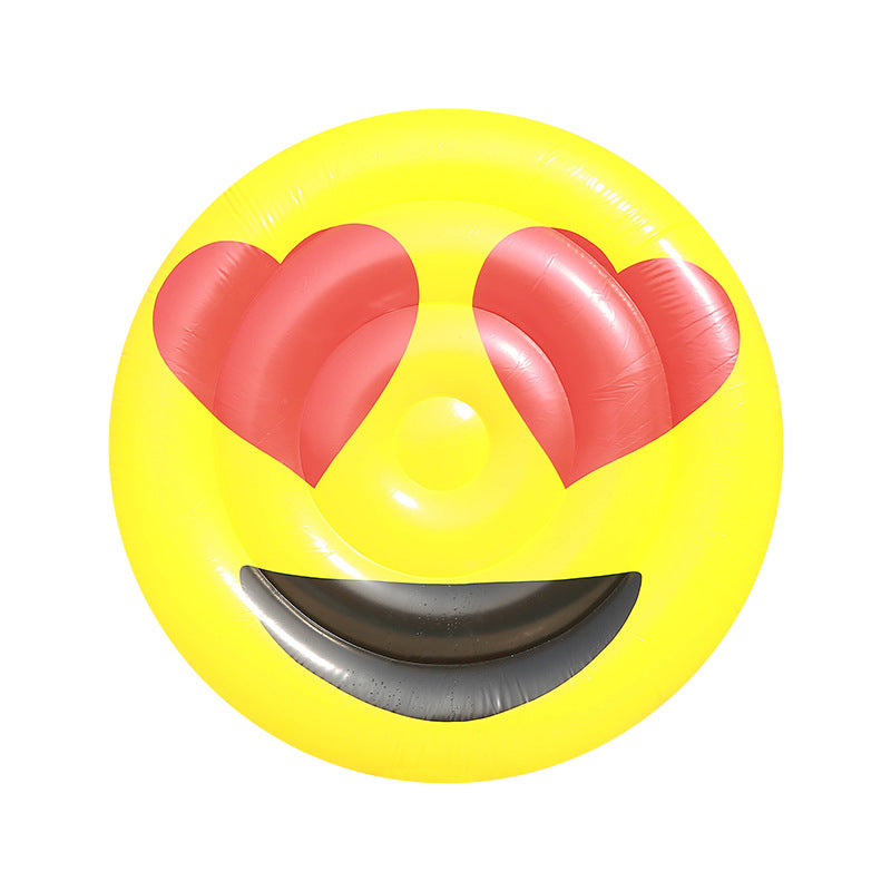 Women Inflatable Emoji Swim Ring Bowlift