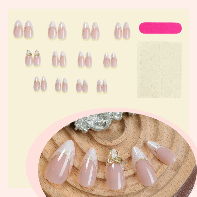 Elegant Sculpted Press-On Nail Tips Bowlift
