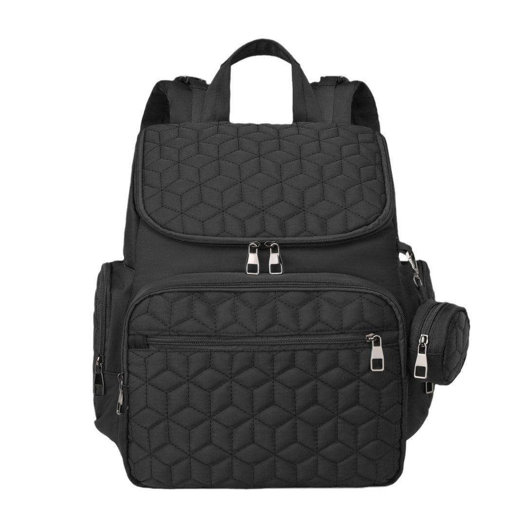 Versatile Quilted Multi-Pocket Backpack Bowlift