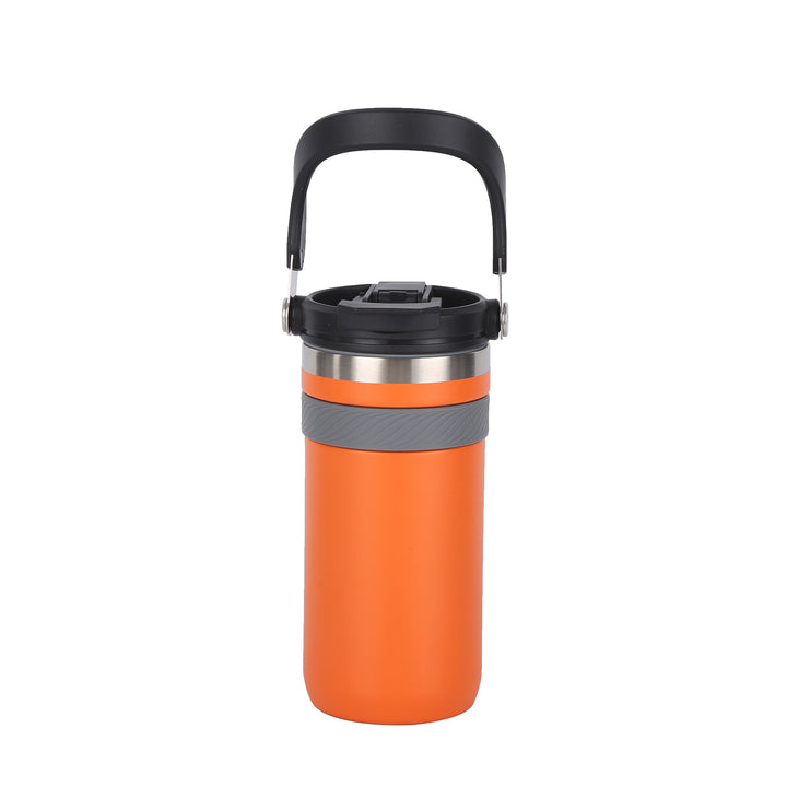 Ladies insulated thermo mug with practical carrying handle Bowlift