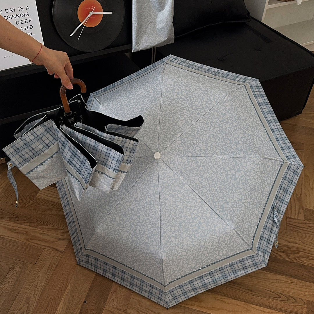 Women's tote bag with integrated folding umbrella Bowlift
