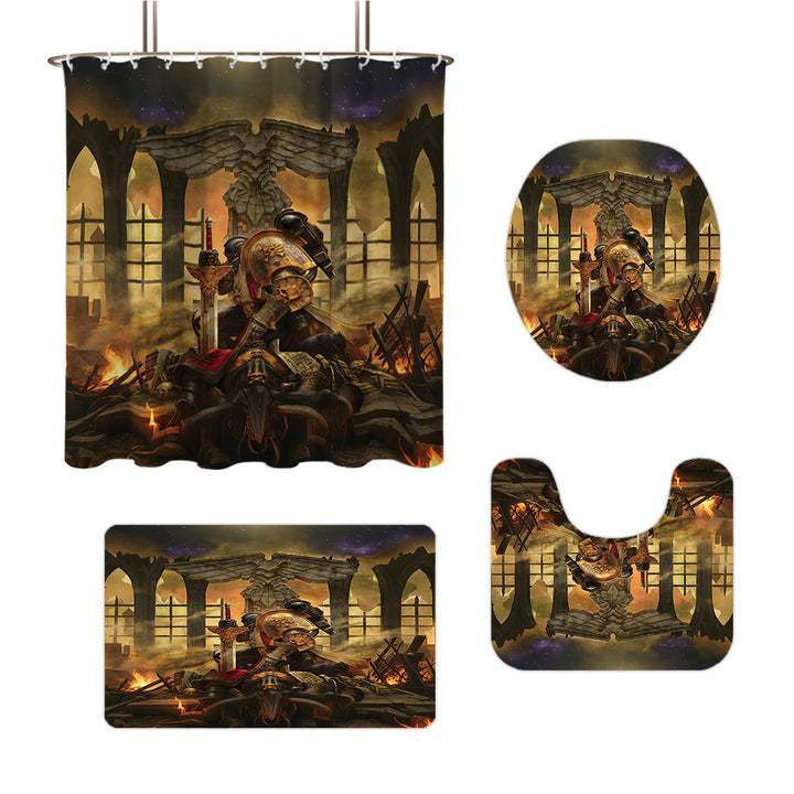 Digital Fantasy-Themed Bathroom Decor Set Bowlift