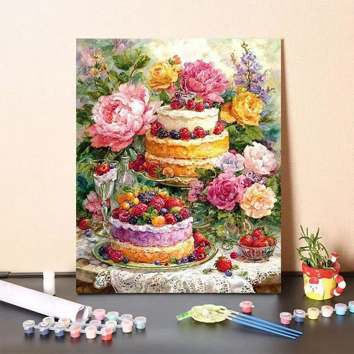 DIY Dessert-Themed Paint by Numbers Art Kit Bowlift