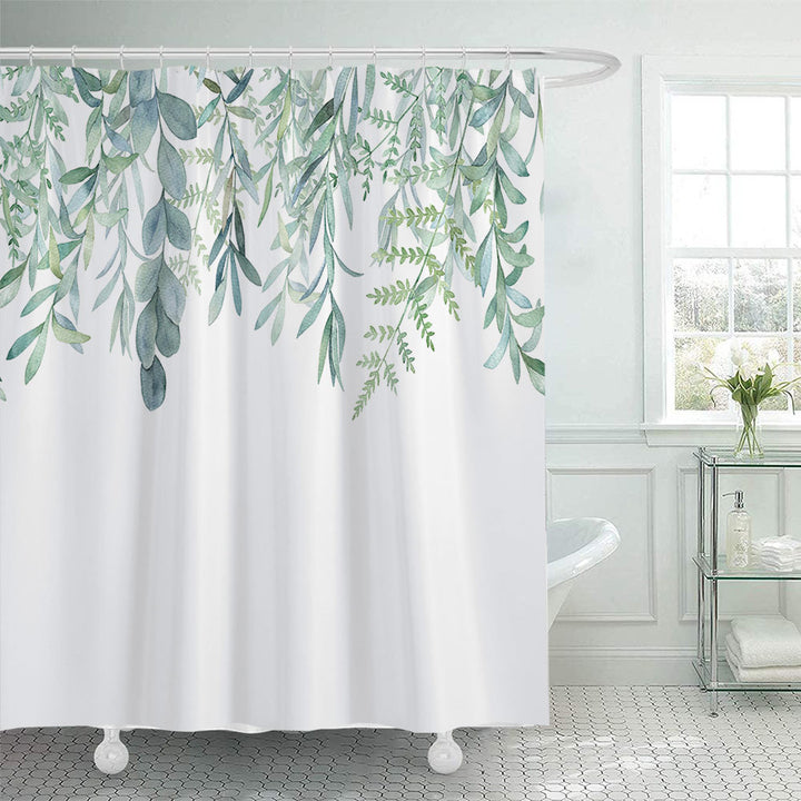 Leafy Botanical Shower Curtain Bowlift