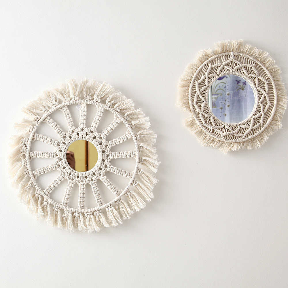 Bohemian Macrame Wall Mirror Bowlift