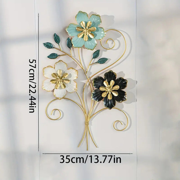 3D Floral Metal Wall Art Bowlift