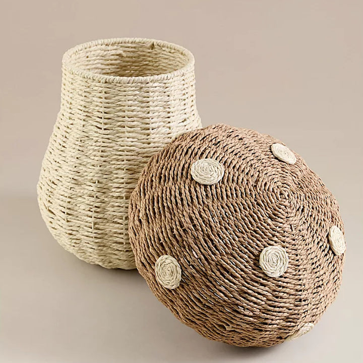 Playful storage basket in mushroom design Bowlift