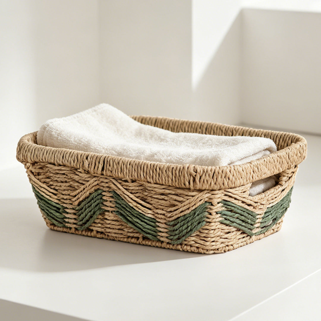 Handmade storage basket with decorative pattern Bowlift