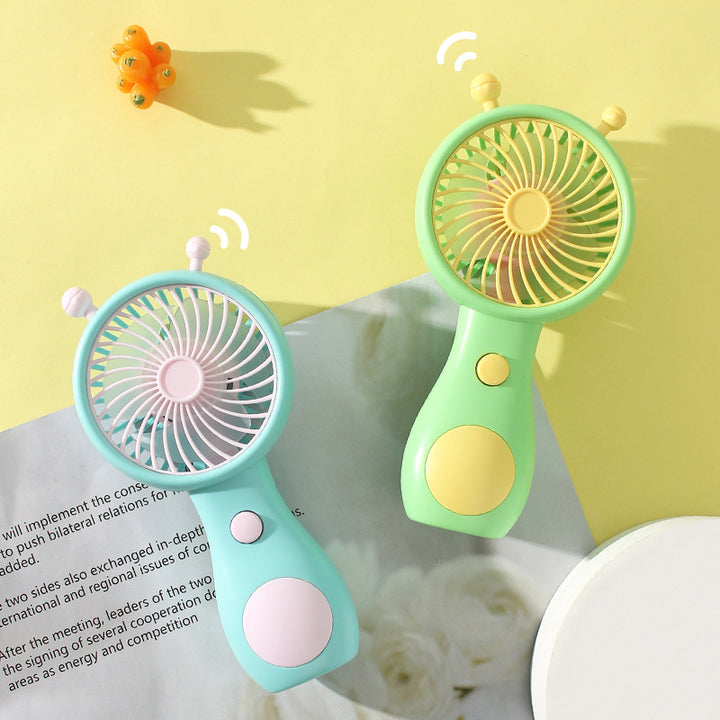 Women Portable Mini Fan with Ergonomic Handle Bowlift