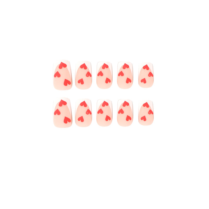 Artful Nail Art with Heart Design Bowlift