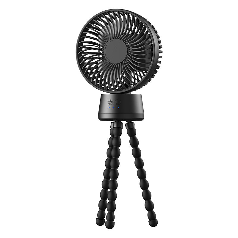 Unisex nan portable rechargeable desk fan with flexible tripod legs and quiet brushless motor Bowlift