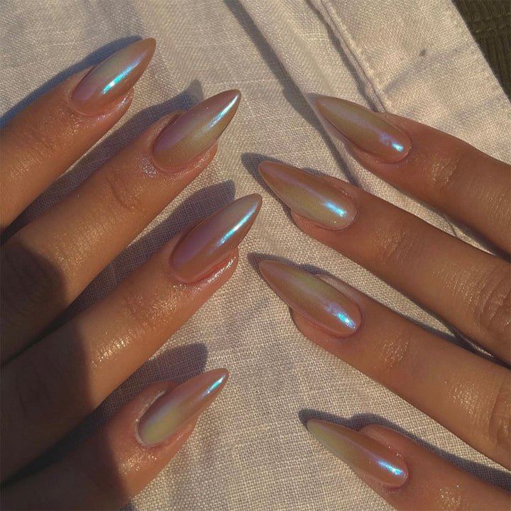 Glamorous Glittery Stiletto Press-On Nails Bowlift