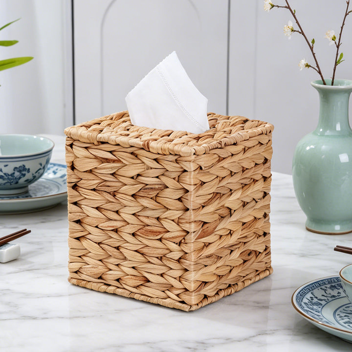 Natural Fiber Cube Storage Basket Bowlift