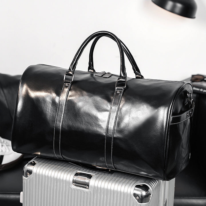 Elegant Leather Travel Bag Bowlift