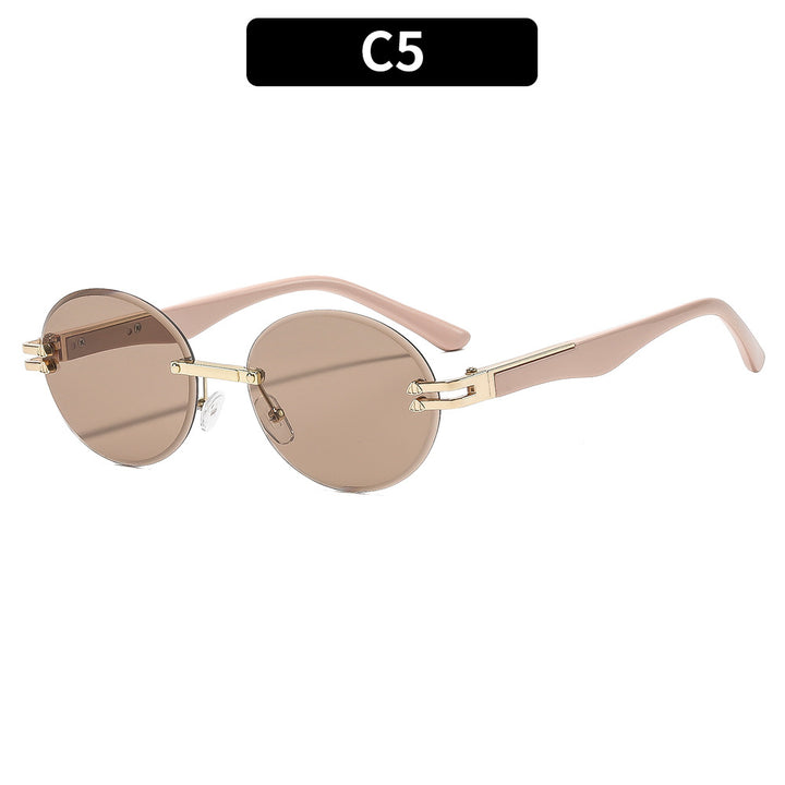 Elegant Look Stylish Round Frame Sunglasses