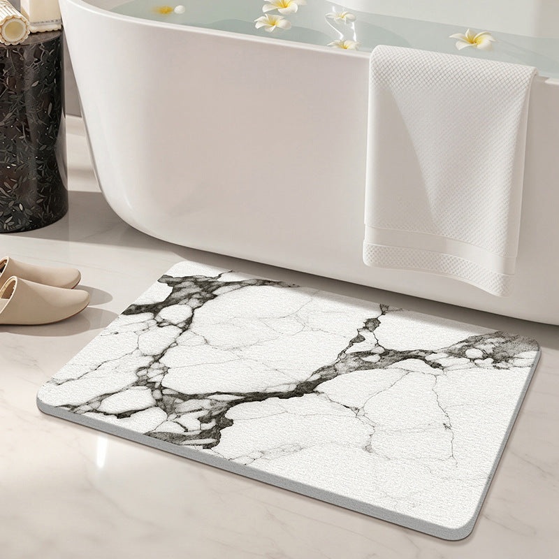 Marble Design Bath Mat Bowlift