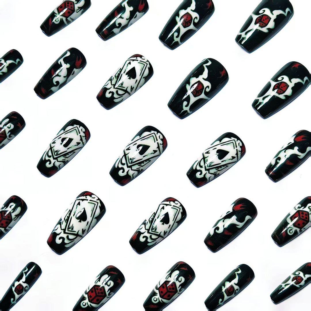 Artistic Playing Card Nail Art Bowlift