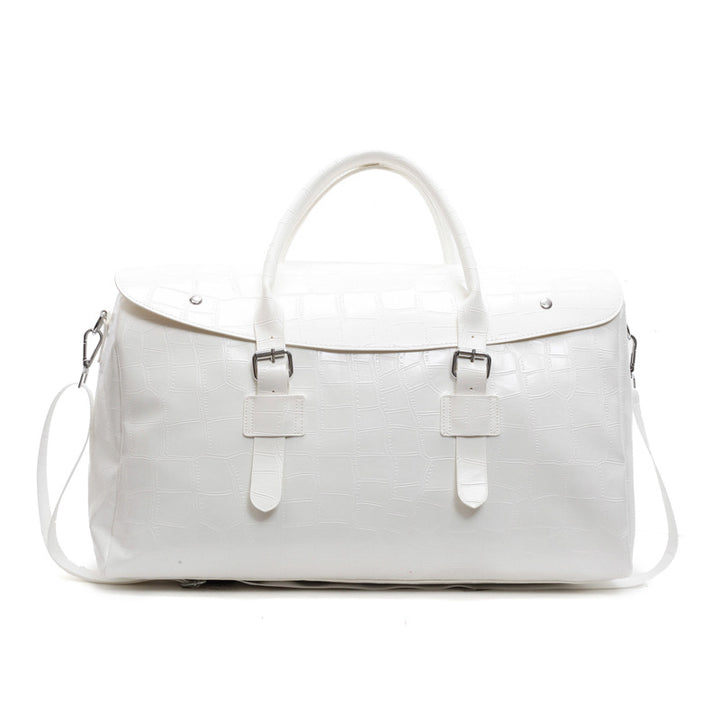 Crocodile Texture Luxury Travel Duffle Bag Bowlift