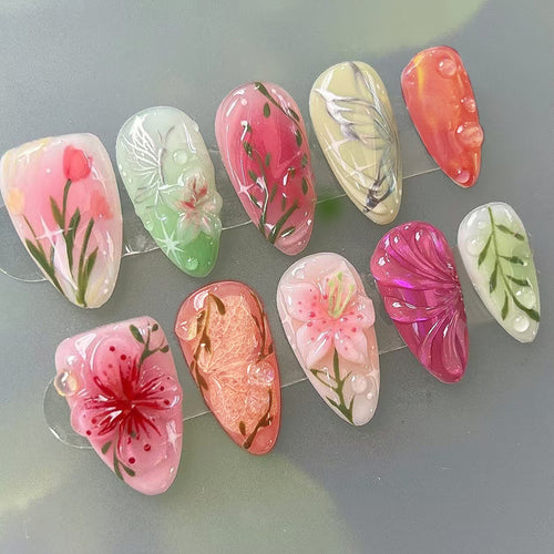 DIY Press-On Nail Art Set Bowlift