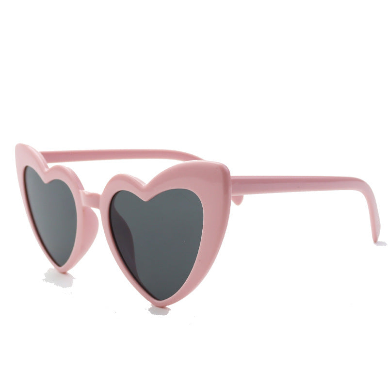 Heart-Shaped Retro Sunglasses Bowlift