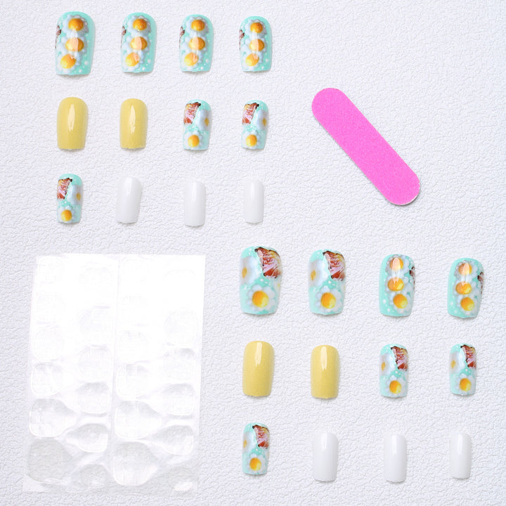 Fun Themed Press-On Nails Bowlift