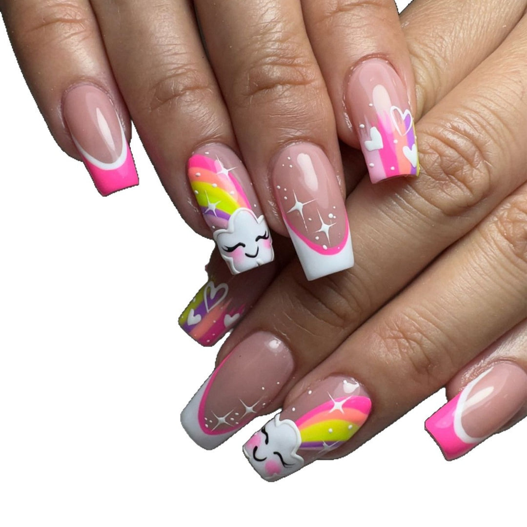 Creative Rainbow Nail Art Bowlift