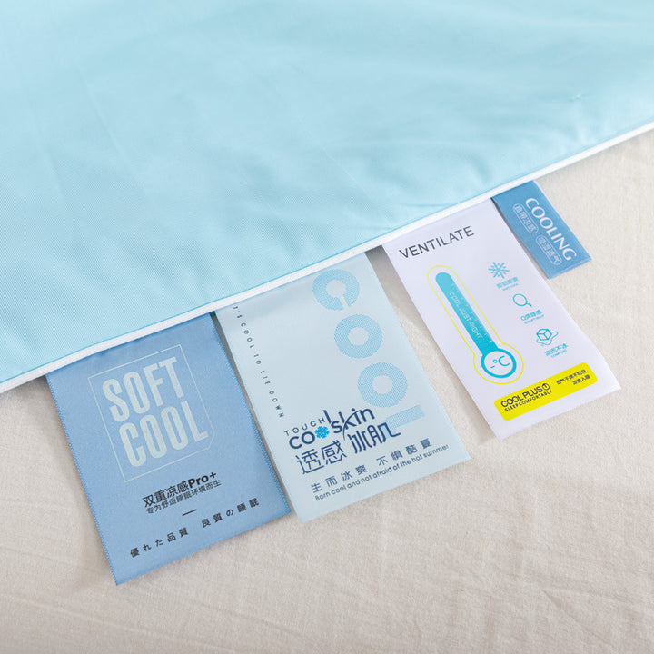 Unisex nan breathable summer blanket with cooling microfiber filling and light quilting Bowlift