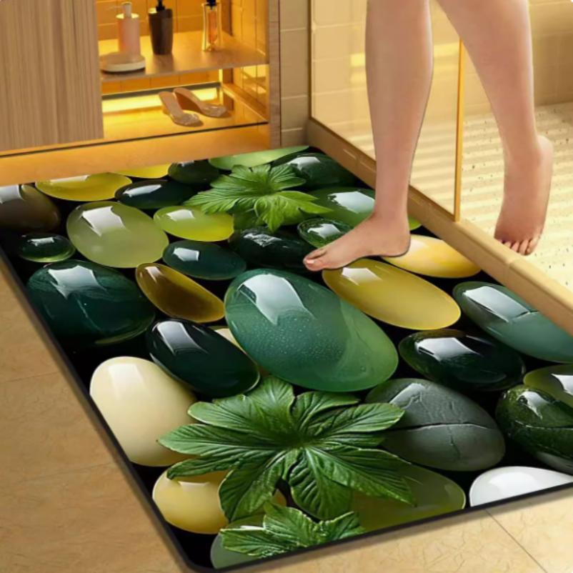 Non-Slip Water-Absorbent Bath Mat Bowlift