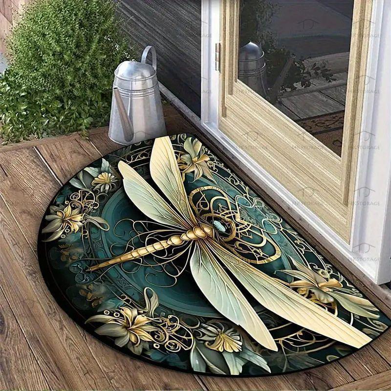 Dragonfly-Themed Decorative Bath Mat