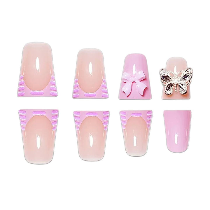 3D Floral Press-On Nail Art Set Bowlift