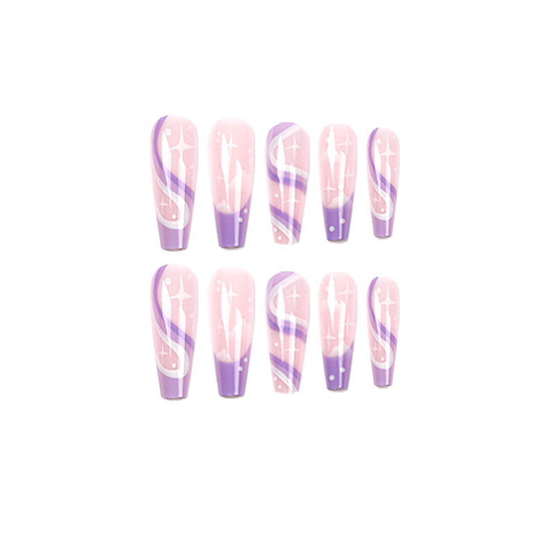 Artful Nail Extensions with Trendy Ombre Design Bowlift