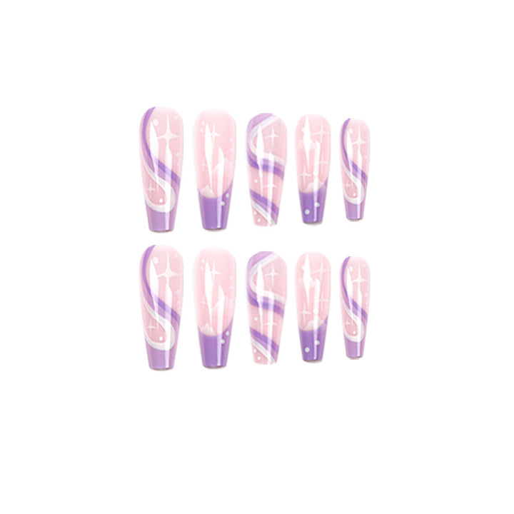 Artful Nail Extensions with Trendy Ombre Design Bowlift
