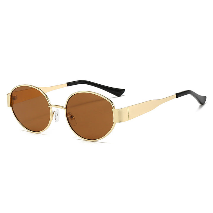 Women Vintage Sunglasses in Oval Design Bowlift