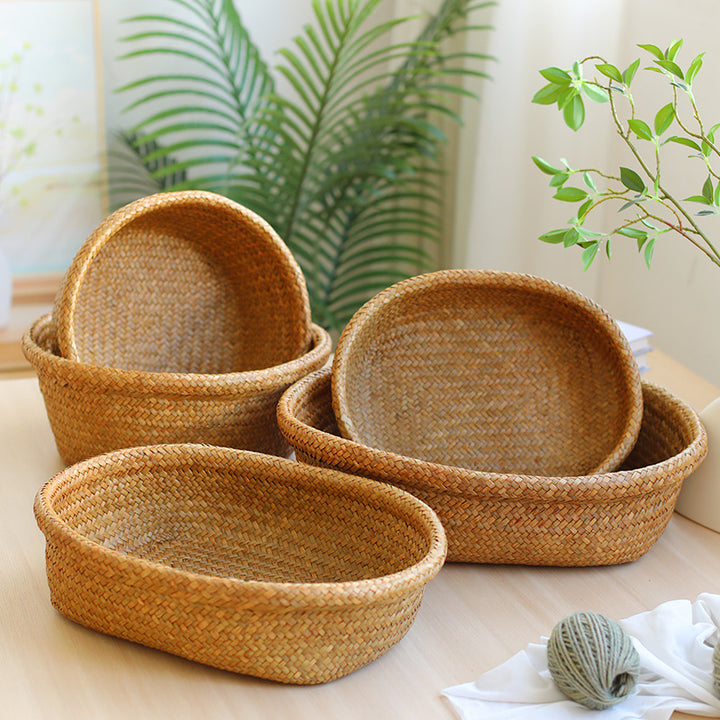 Natural Woven Serving Basket Bowlift