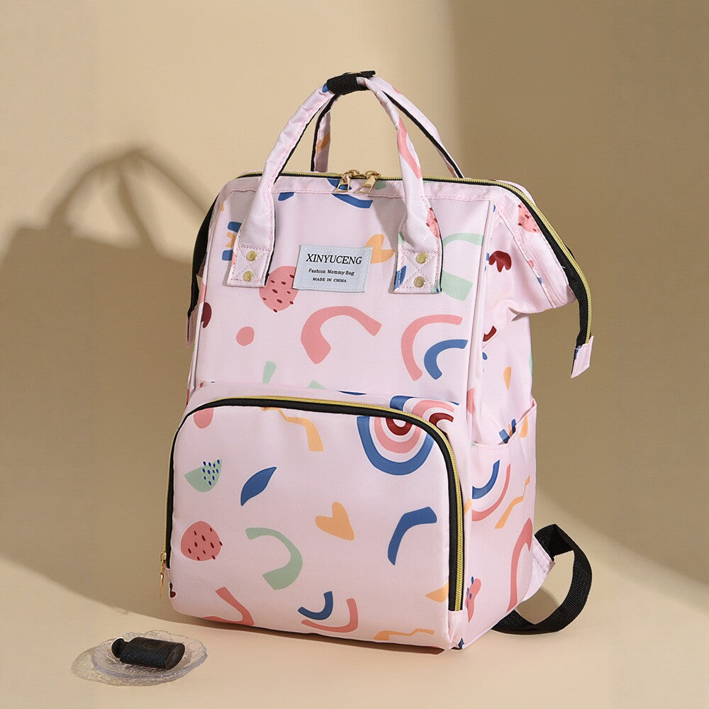 Trendy Animal Print Diaper Backpack Bowlift