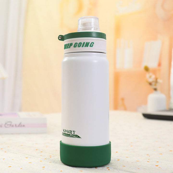Insulated sports drinking bottle with leak-proof lid Bowlift