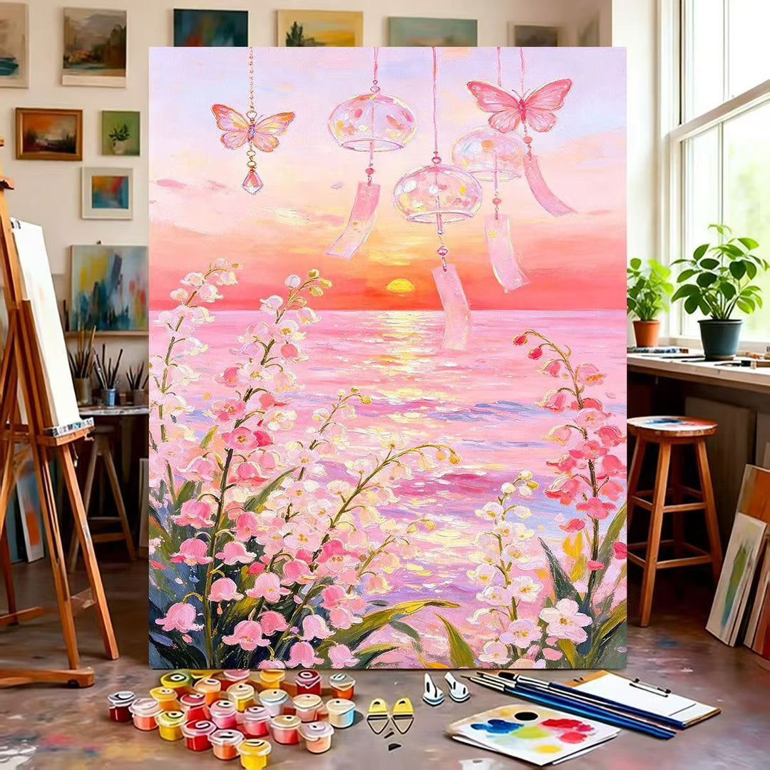 Dreamy Floral Canvas Painting Kit Bowlift