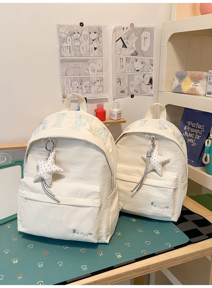 Trendy Star-Embellished Backpack