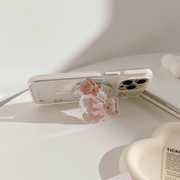 Cute Bear Smartphone Finger Holder Bowlift
