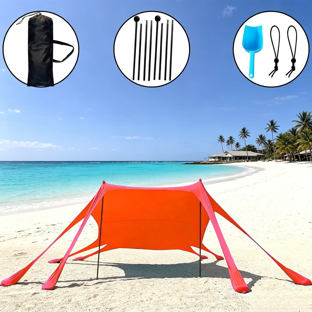 Portable Beach Shade Canopy Bowlift