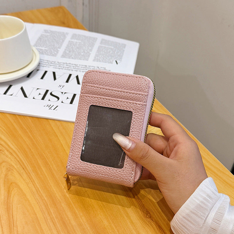 Compact RFID-Blocking Zippered Cardholder