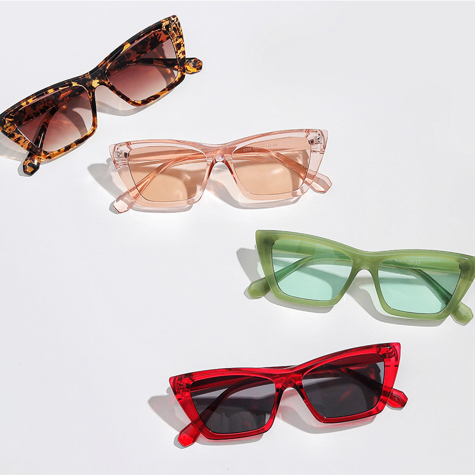 Women geometric sunglasses with stylish plastic frame Bowlift