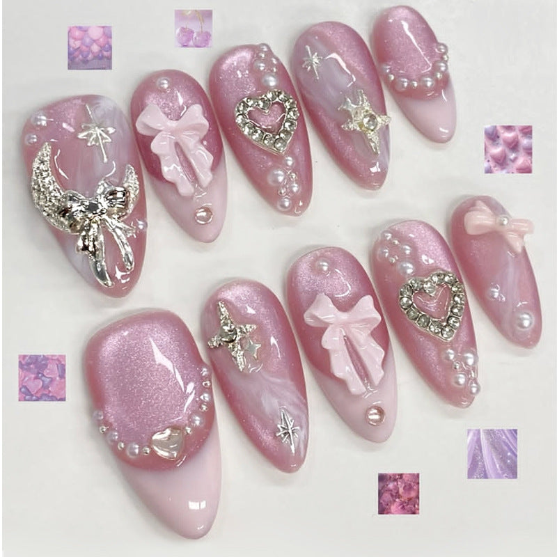 Glamorous Decorative Press-On Nail Art Set Bowlift
