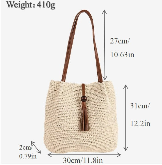 Large Handwoven Shopping Bag Bowlift