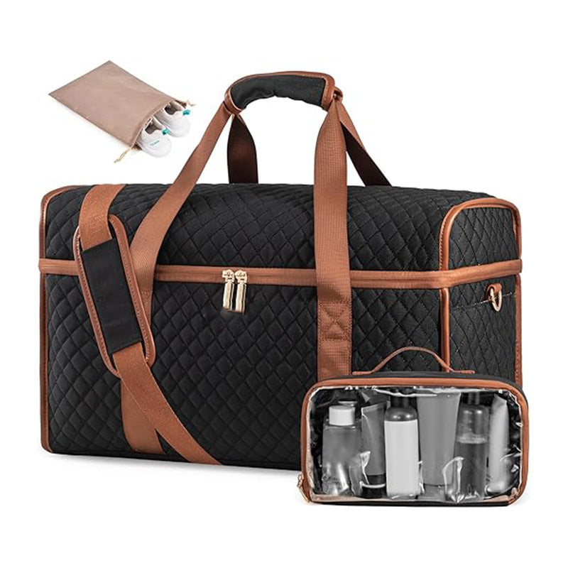 Multifunctional Travel Bag with Integrated Cosmetic Container Bowlift
