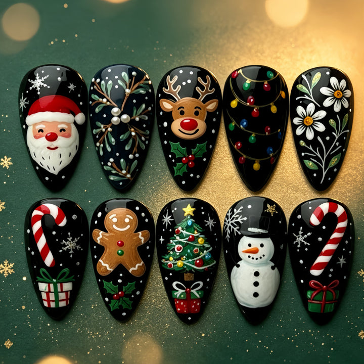 Creative Christmas Art Nails Bowlift 1787298930