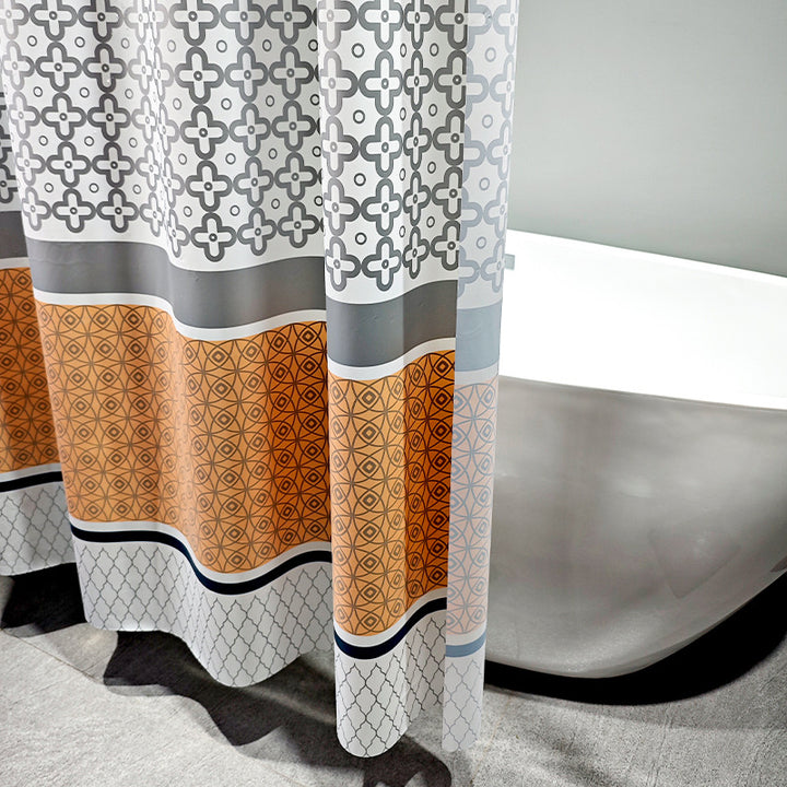Stylish Geometric Shower Curtain Bowlift