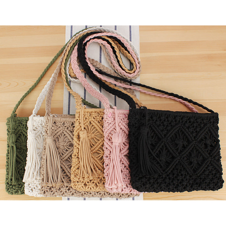 Hand-manipulated Macramé Crossbody Bag Bowlift