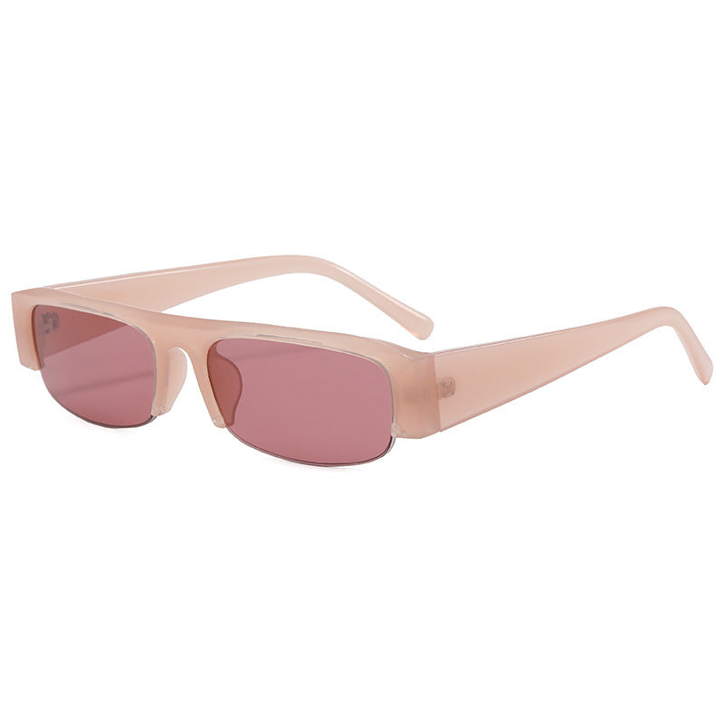 Contemporary Retro-Inspired Flat Lens Sunglasses Bowlift