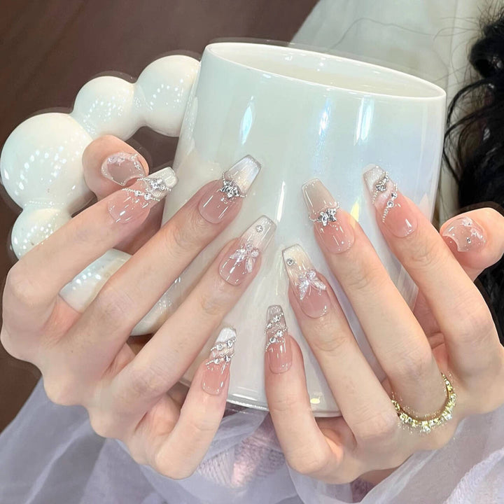 Whimsical Character-Designed Press-On Nail Art Bowlift